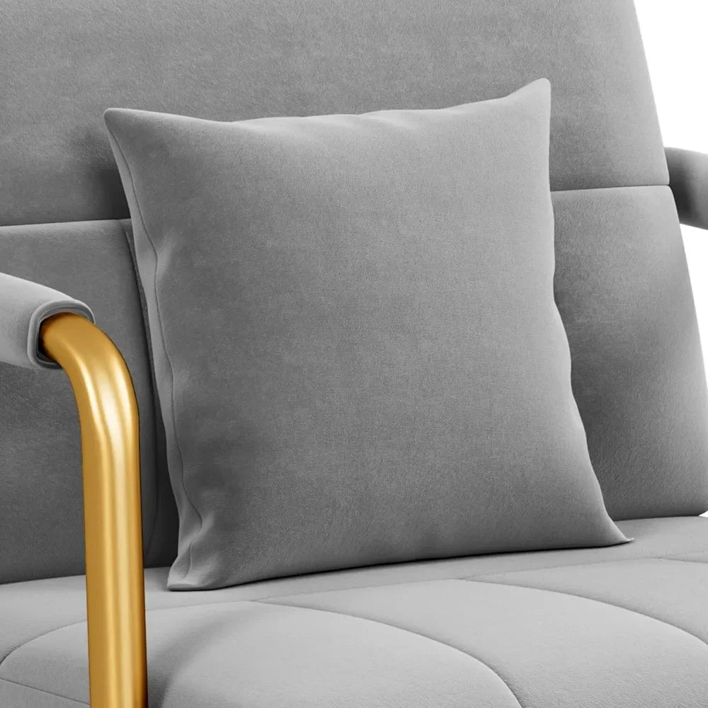30" W Accent Chair – Velvet Oversized Armchair