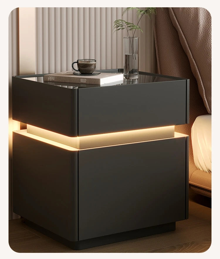 Minimalist Wooden Nightstand Luxury Modern