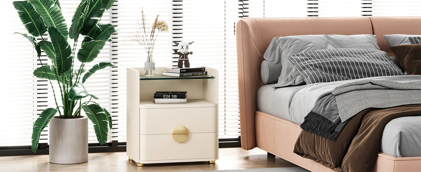 Nightstands, 2-Drawer Modern Night Stand