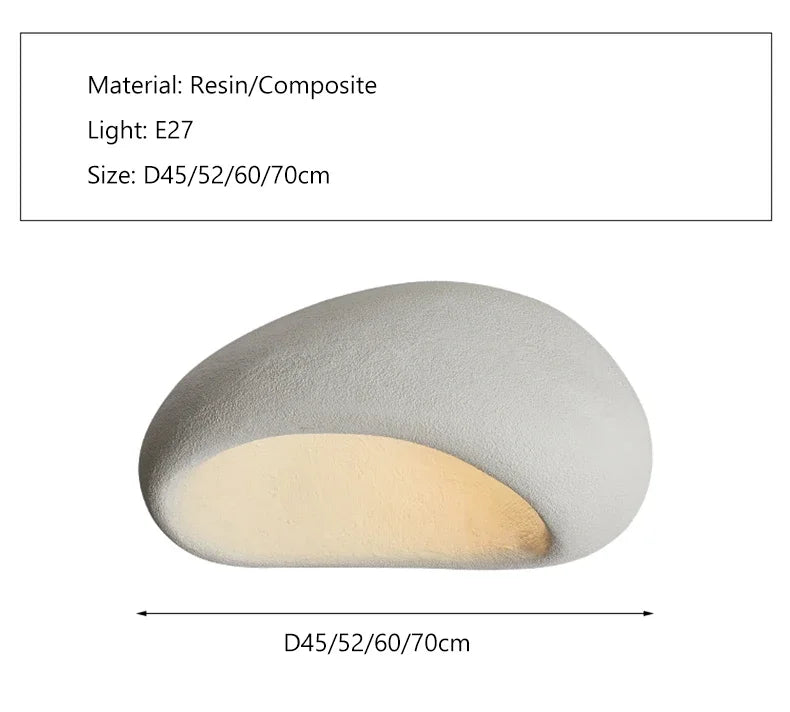 Modern Wabi Sabi Led Ceiling Lamp Living