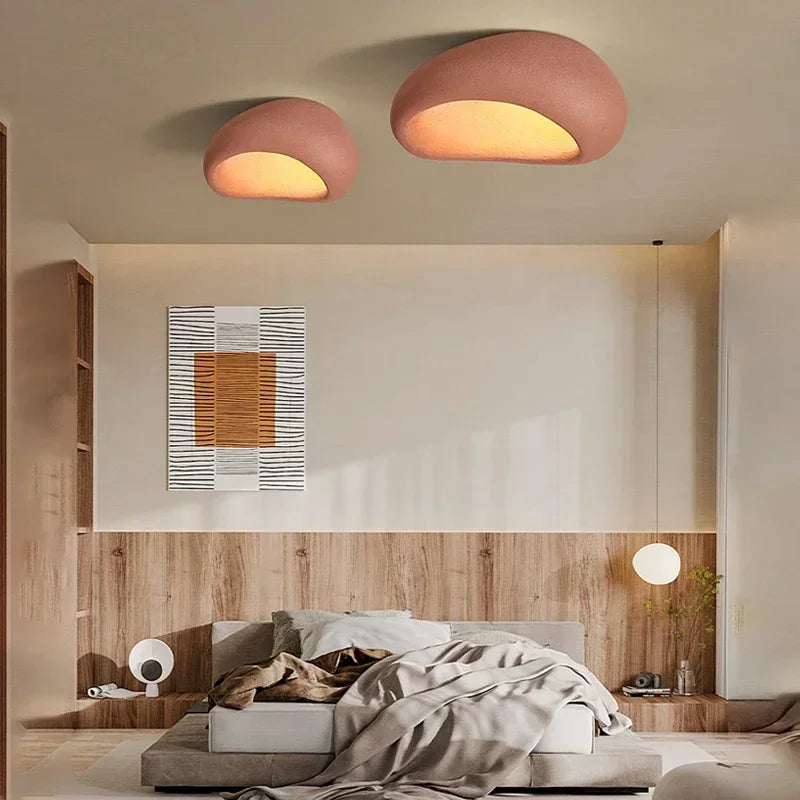 Modern Wabi Sabi Led Ceiling Lamp Living