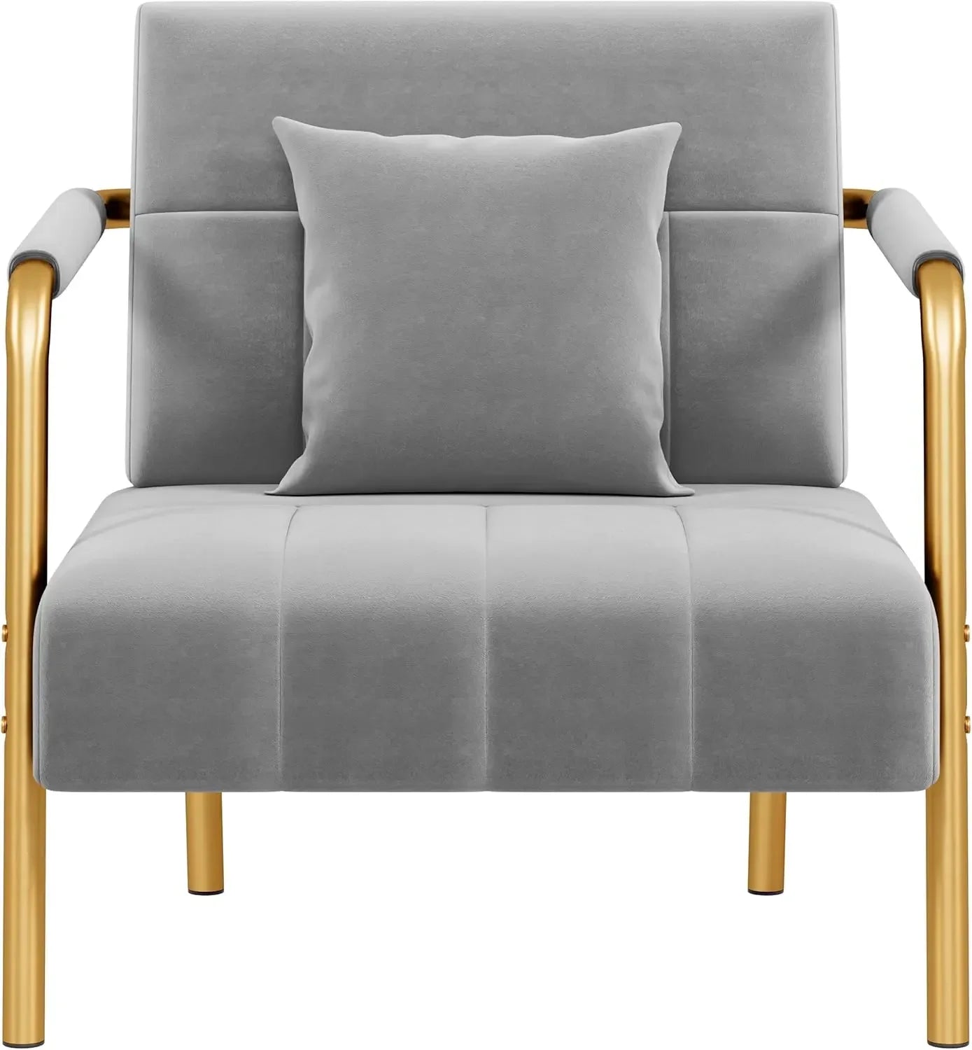 30" W Accent Chair – Velvet Oversized Armchair