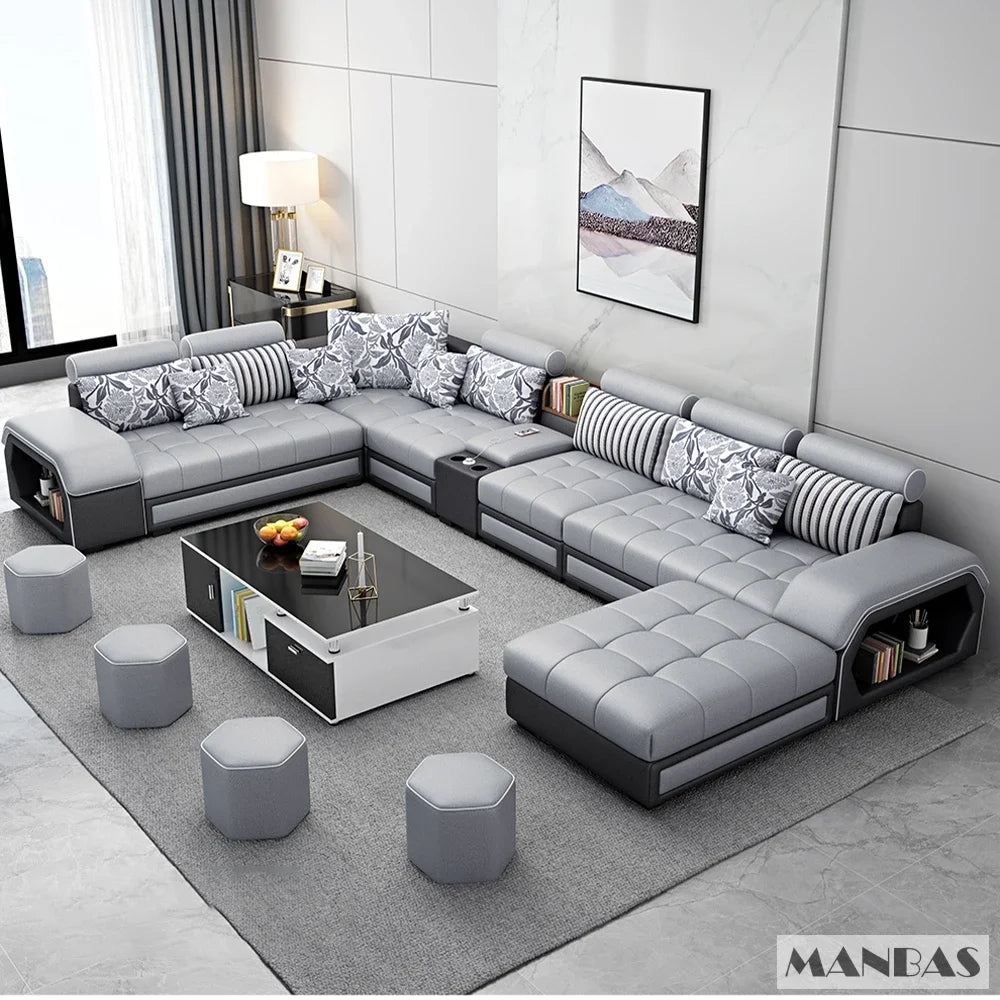 Linlamim Fabric Sofa Set Furniture Living Room