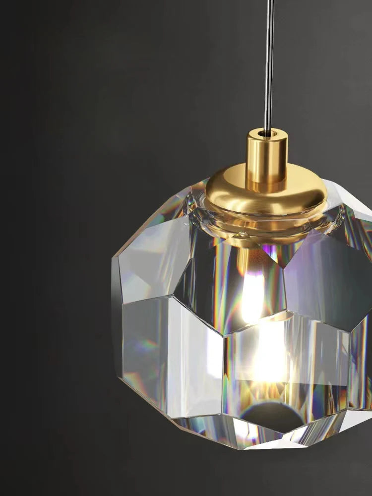Modern Simple Crystal Pendant Light