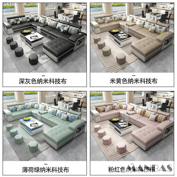 Linlamim Fabric Sofa Set Furniture Living Room