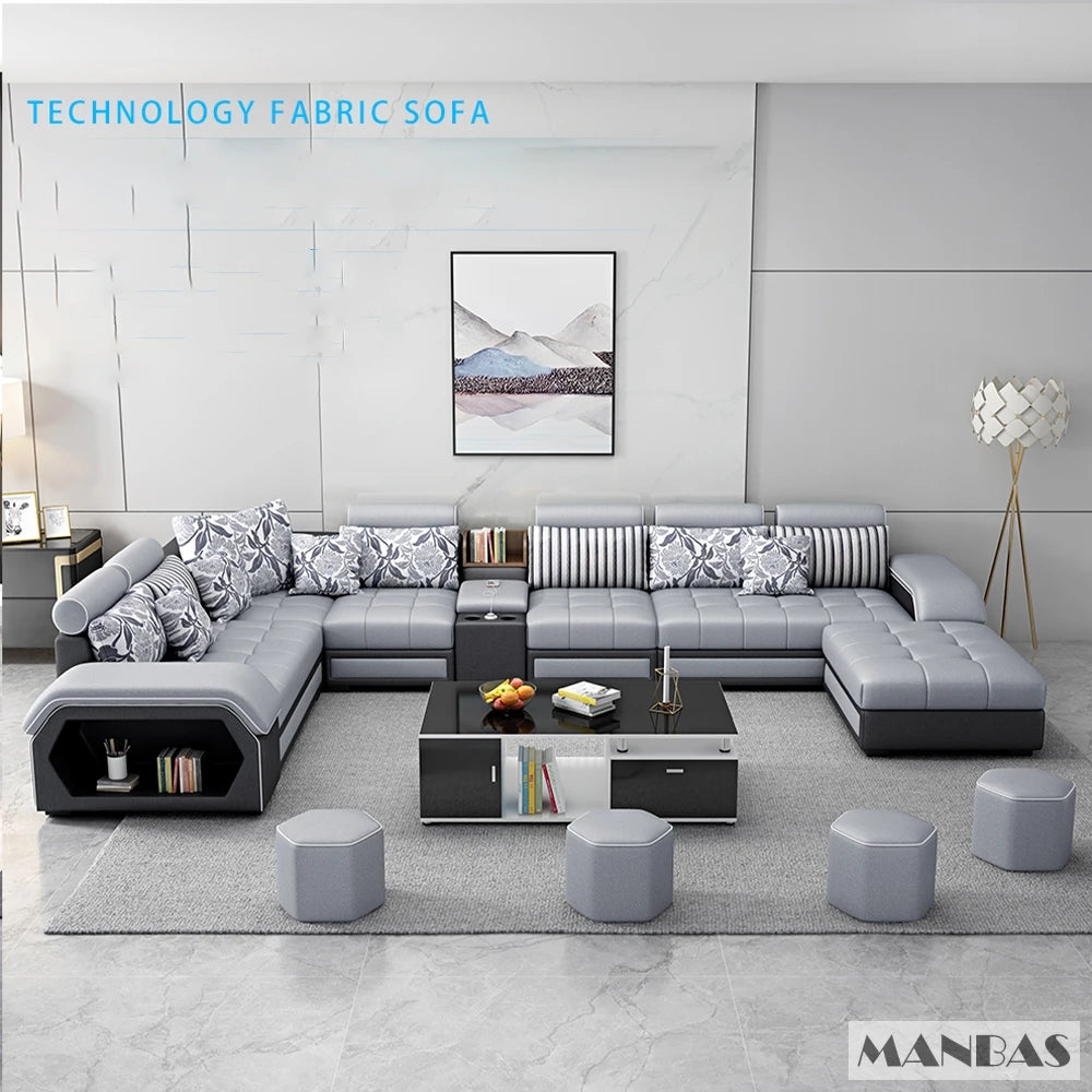 Linlamim Fabric Sofa Set Furniture Living Room