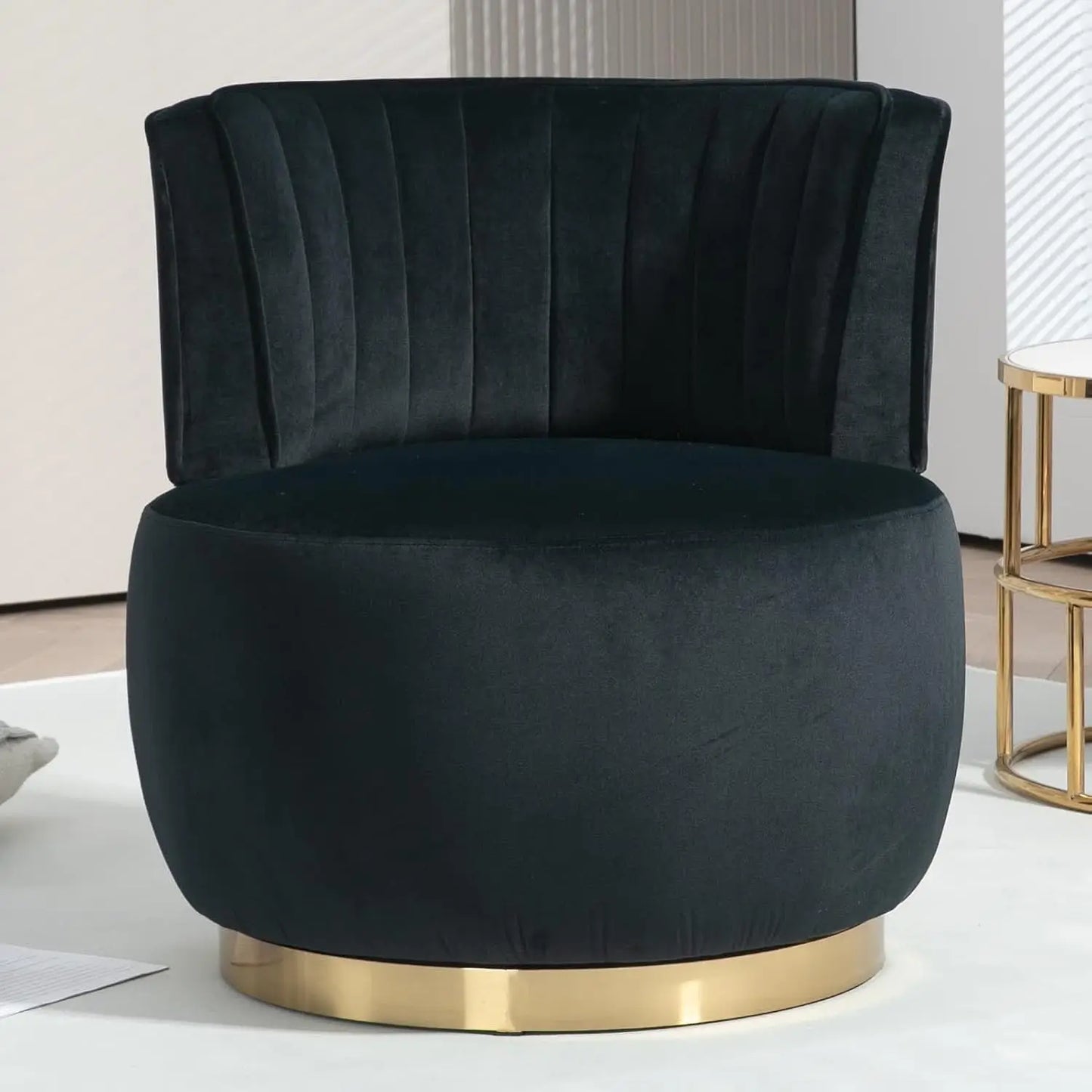 Swivel Barrel Chair, Teddy Modern Accent Chair