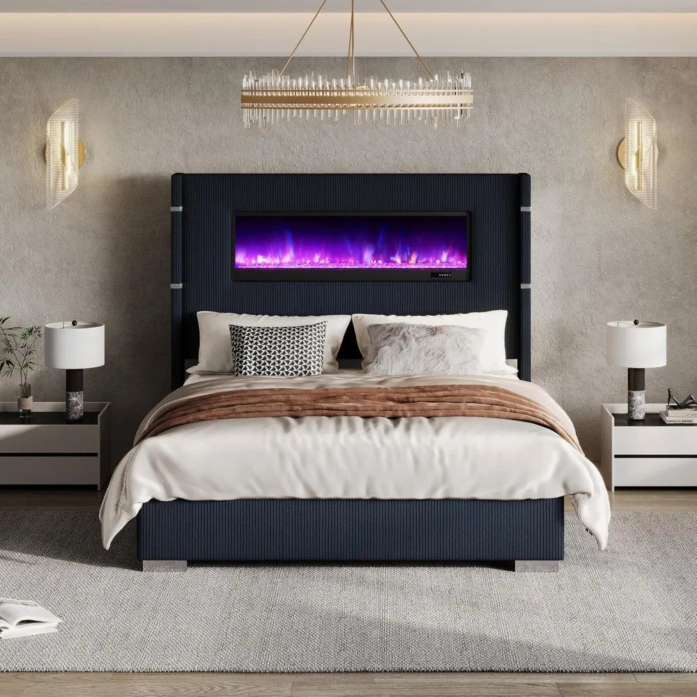 AMERLIFE Modern Queen Size Bed Frame