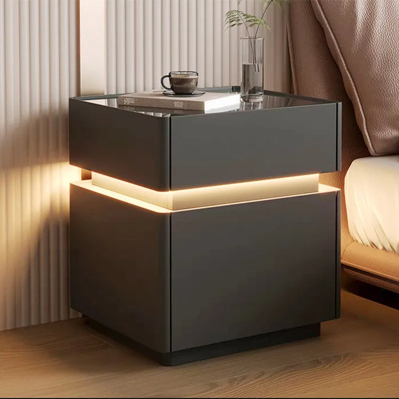 Minimalist Wooden Nightstand Luxury Modern