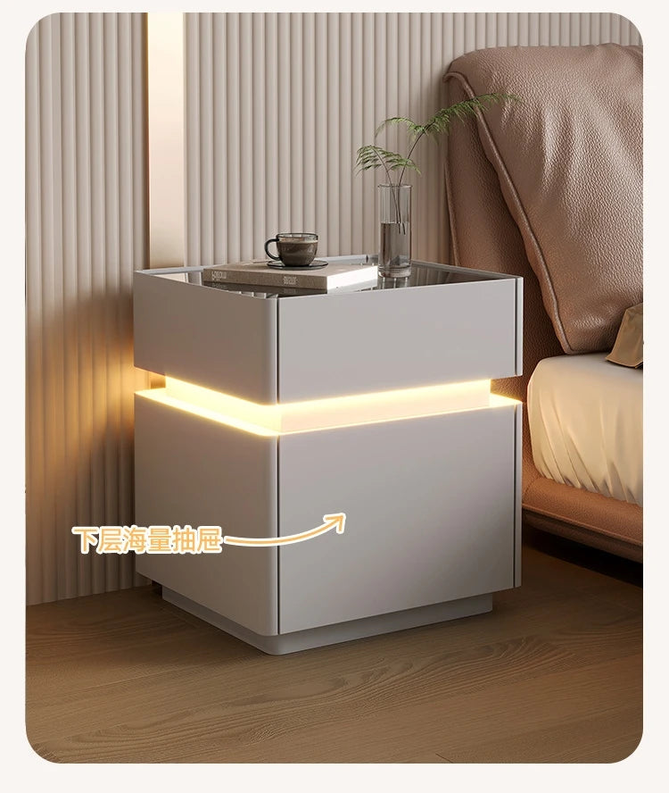 Minimalist Wooden Nightstand Luxury Modern