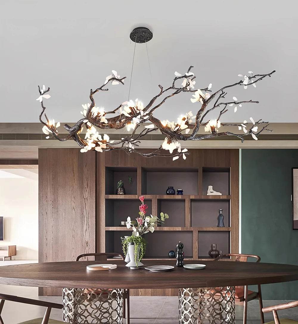 New All Copper LED Creative Branch Chandelier