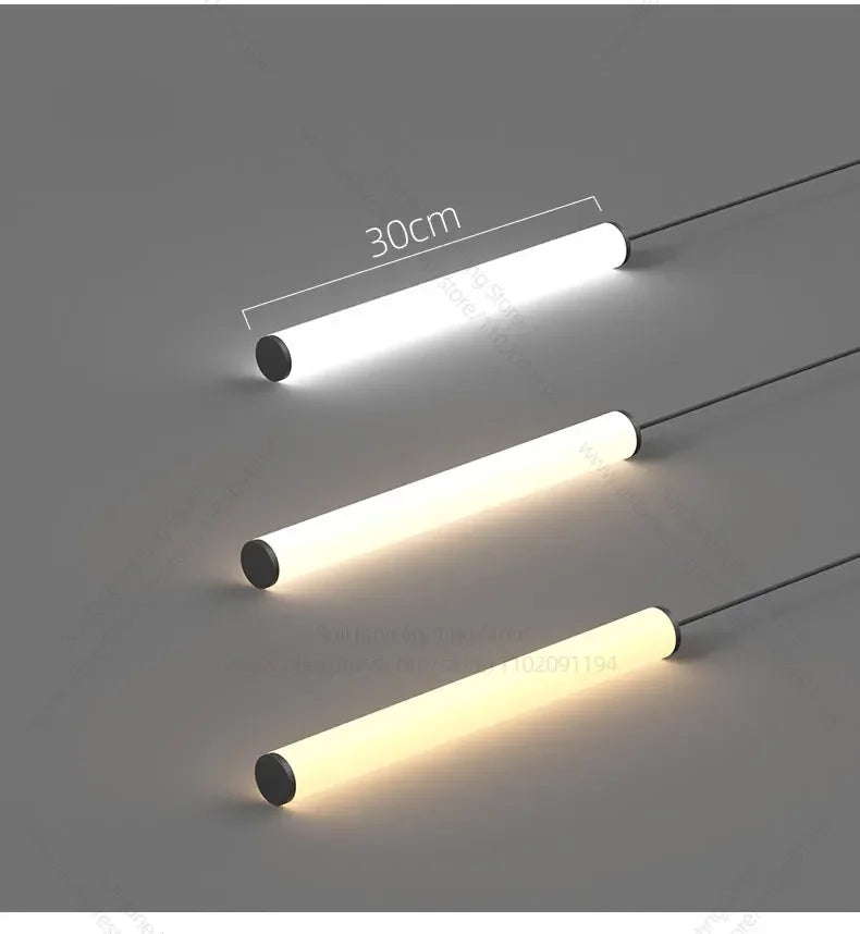 LED Long Line Chandelier Modern Staircase