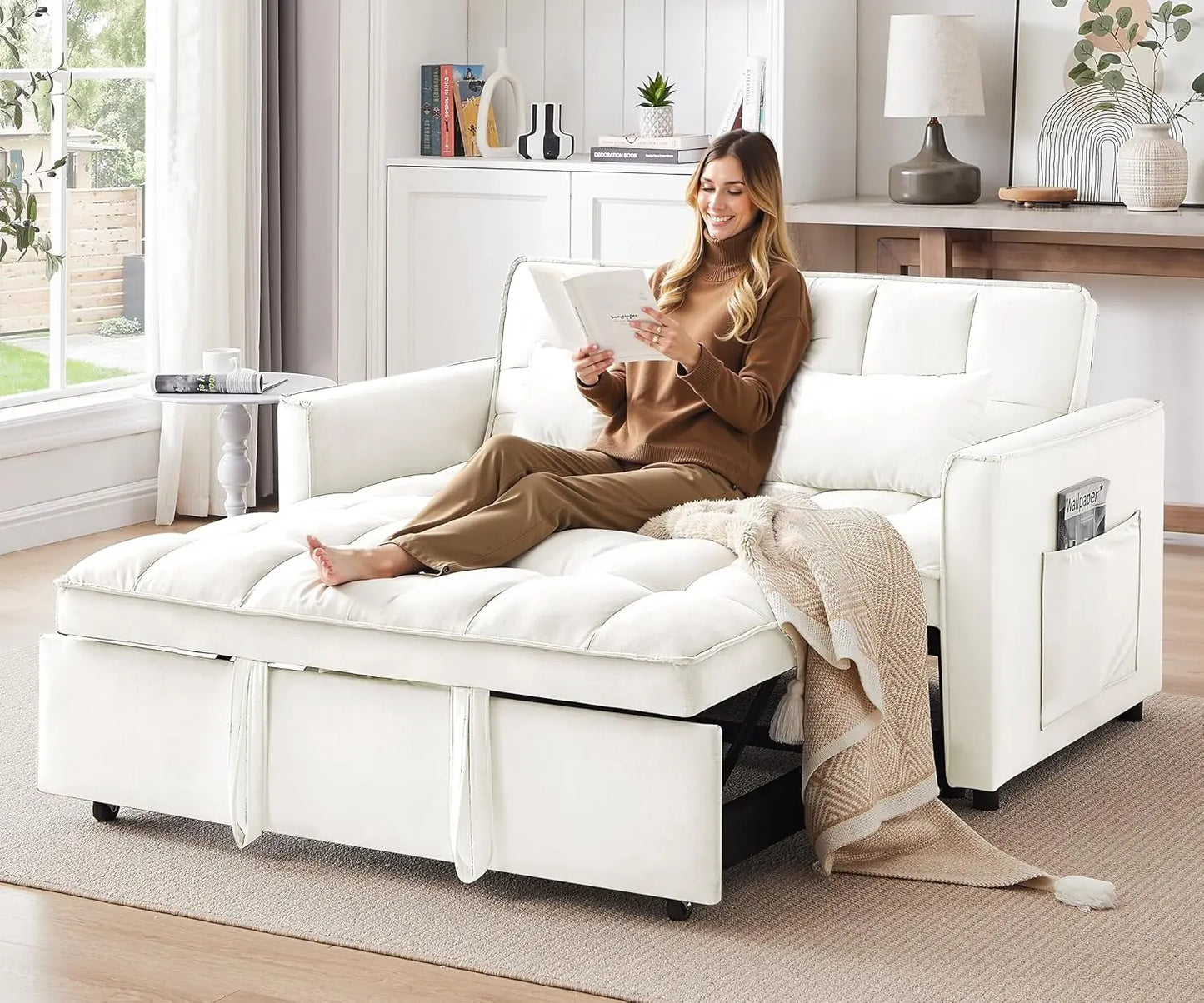 3 in 1 Convertible Sleeper Sofa Bed