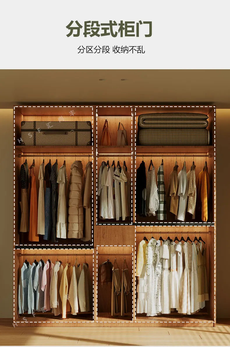 Custom-made Solid Wood Wardrobe New Oak