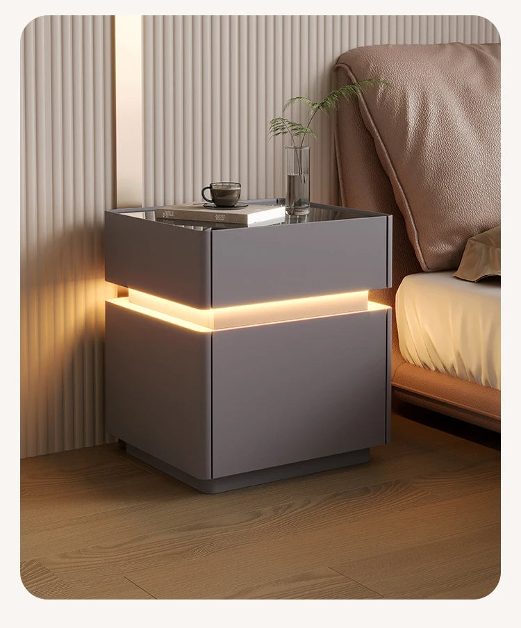 Minimalist Wooden Nightstand Luxury Modern