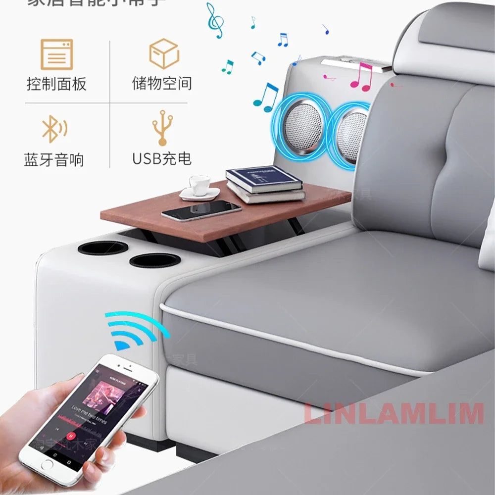 Modern Scientific Cloth Sectional Sofa Set