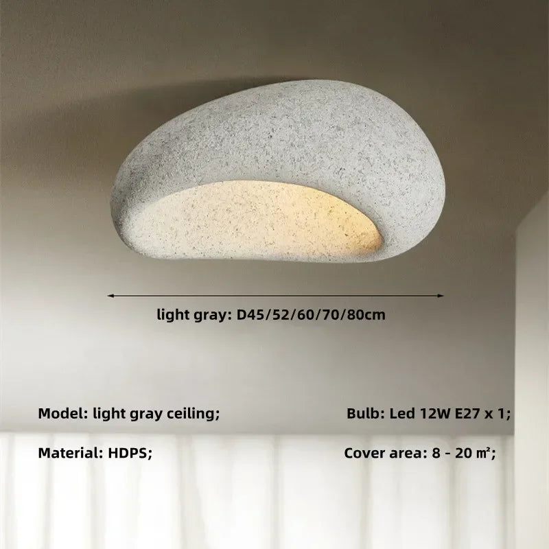 Modern Wabi Sabi Led Ceiling Lamp Living
