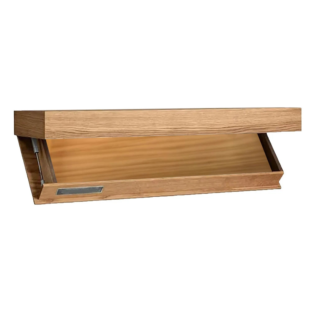 Wooden Concealed Floating Shelf with Secret Compartment