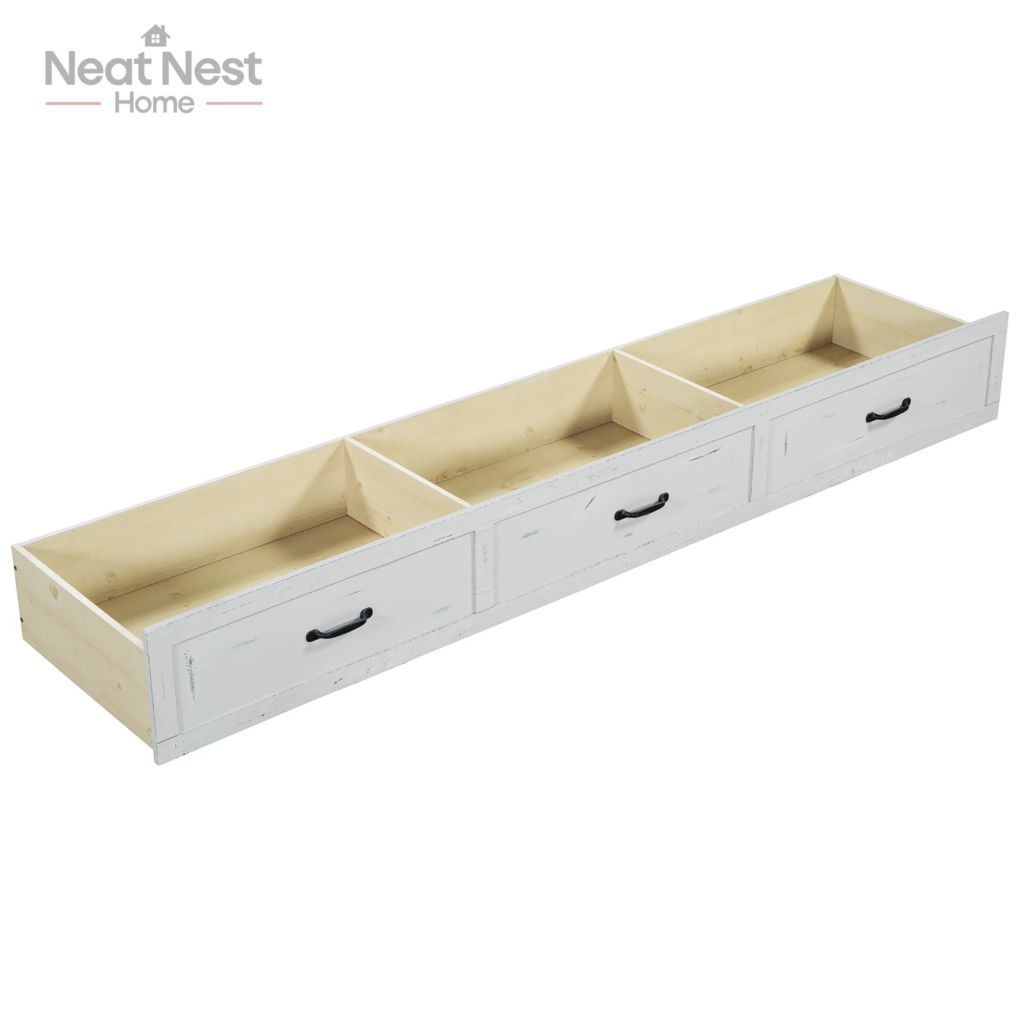 Farmhouse Style Wood Panel Bed Frame Four Square