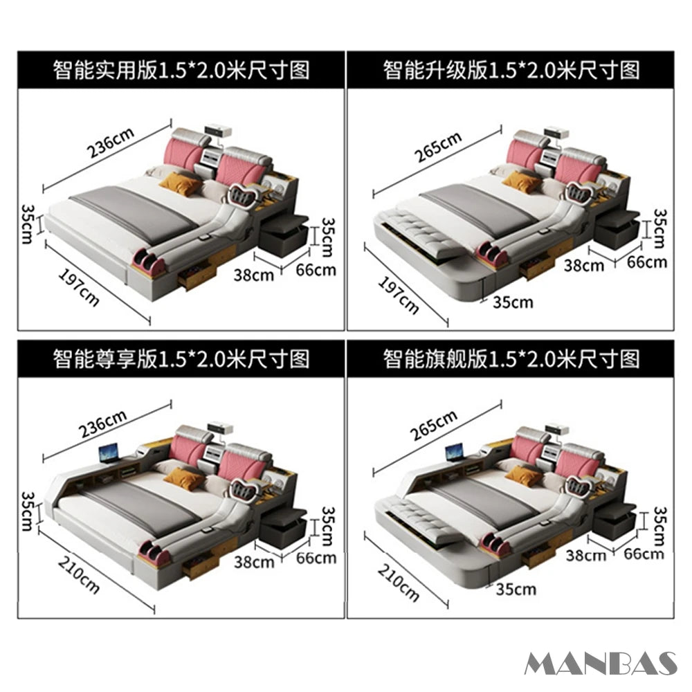 MANBAS Tech Smart Bed