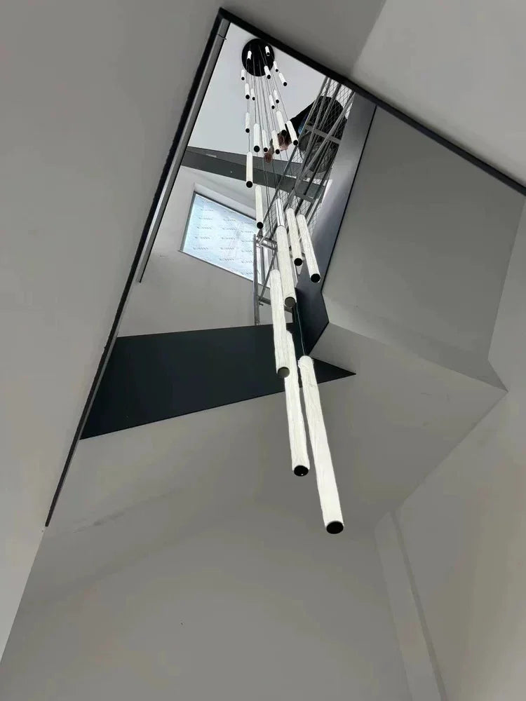 LED Long Line Chandelier Modern Staircase