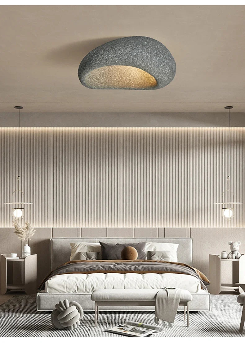 Modern Wabi Sabi Led Ceiling Lamp Living