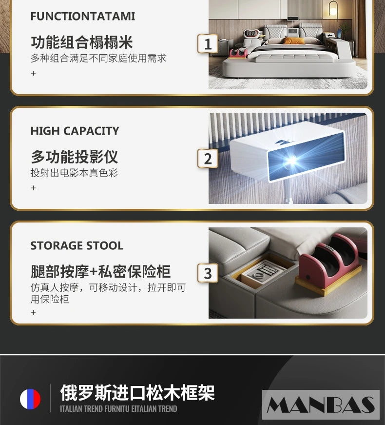 MANBAS Tech Smart Bed
