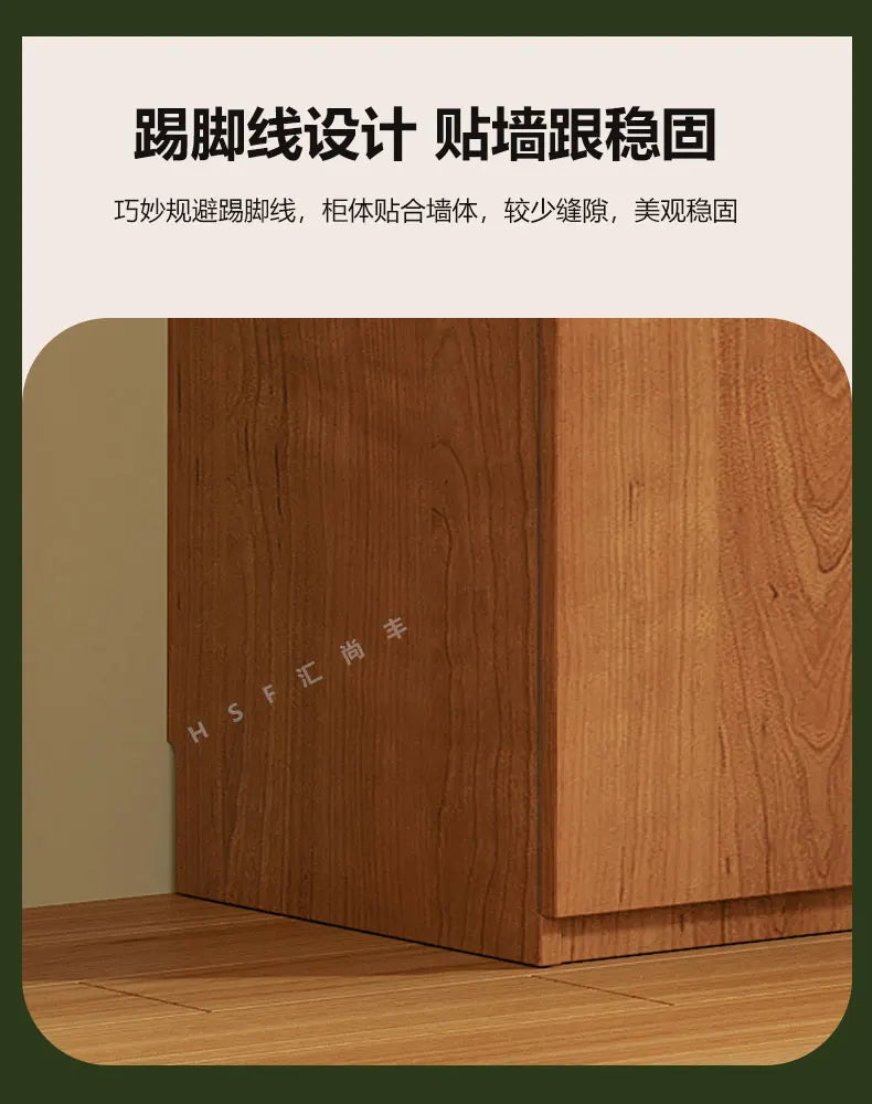 Custom-made Solid Wood Wardrobe New Oak