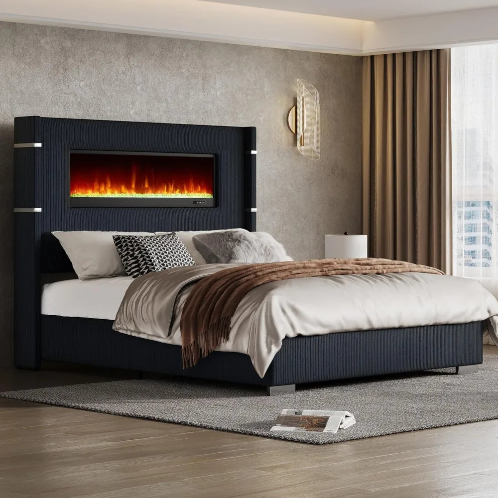 AMERLIFE Modern Queen Size Bed Frame