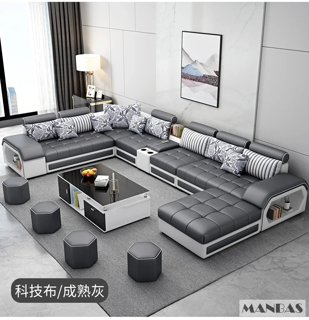 Linlamim Fabric Sofa Set Furniture Living Room