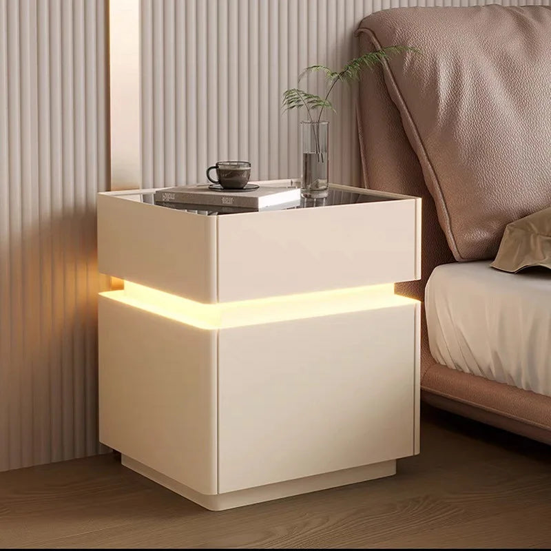 Minimalist Wooden Nightstand Luxury Modern