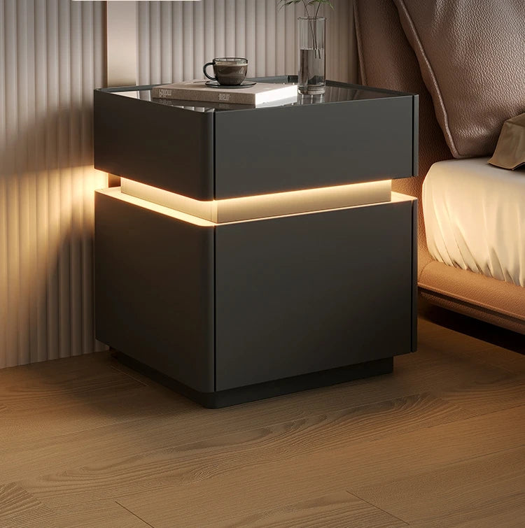 Minimalist Wooden Nightstand Luxury Modern