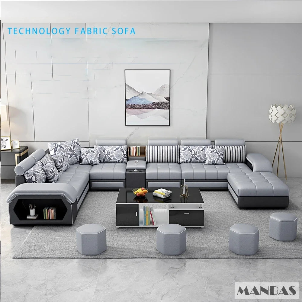 Linlamim Fabric Sofa Set Furniture Living Room