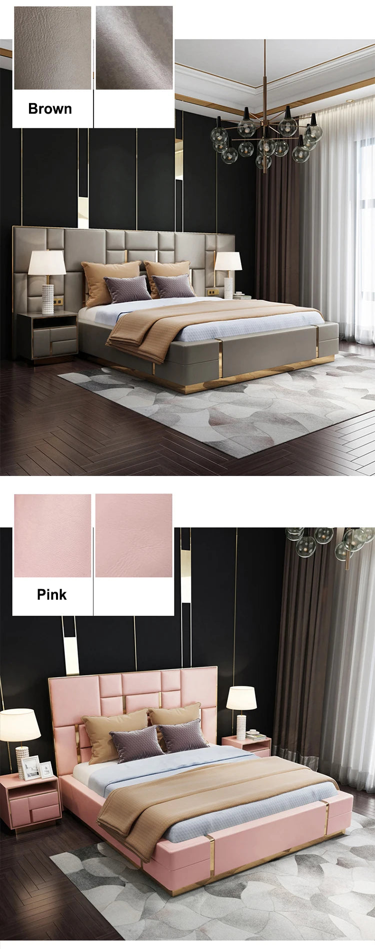 Latest Design Bedroom Set Modern Ottoman Pattern
