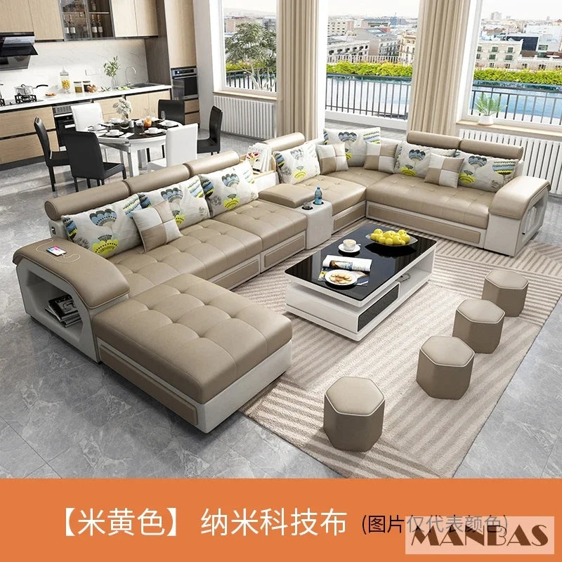 Linlamim Fabric Sofa Set Furniture Living Room