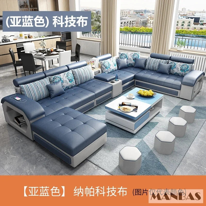 Linlamim Fabric Sofa Set Furniture Living Room
