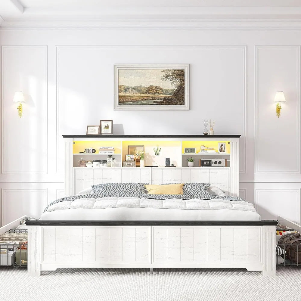 Queen Bed Frame with Headboard