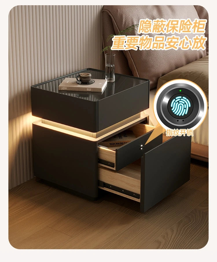 Minimalist Wooden Nightstand Luxury Modern