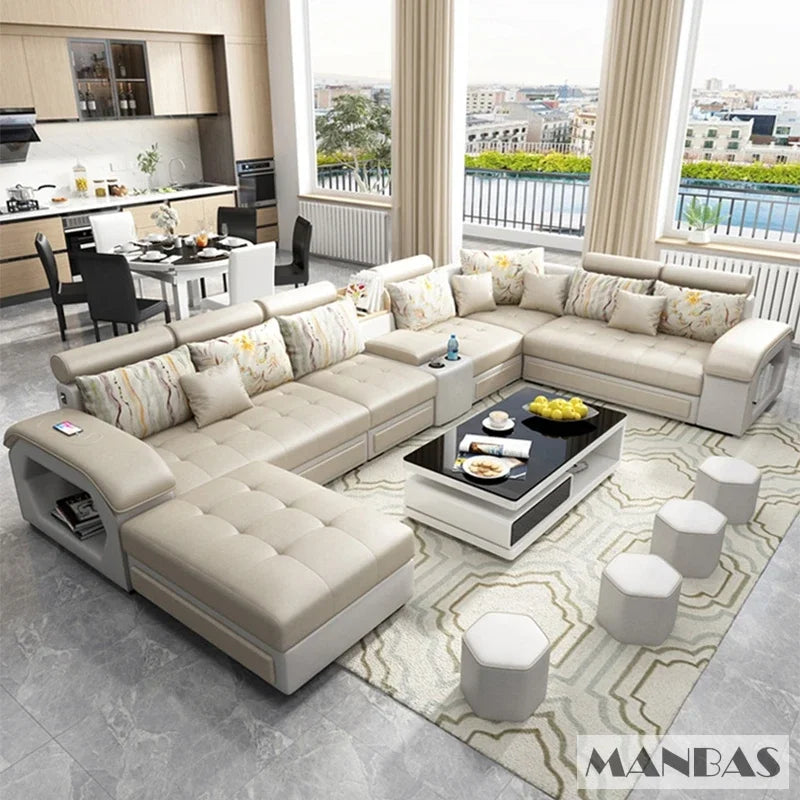 Linlamim Fabric Sofa Set Furniture Living Room