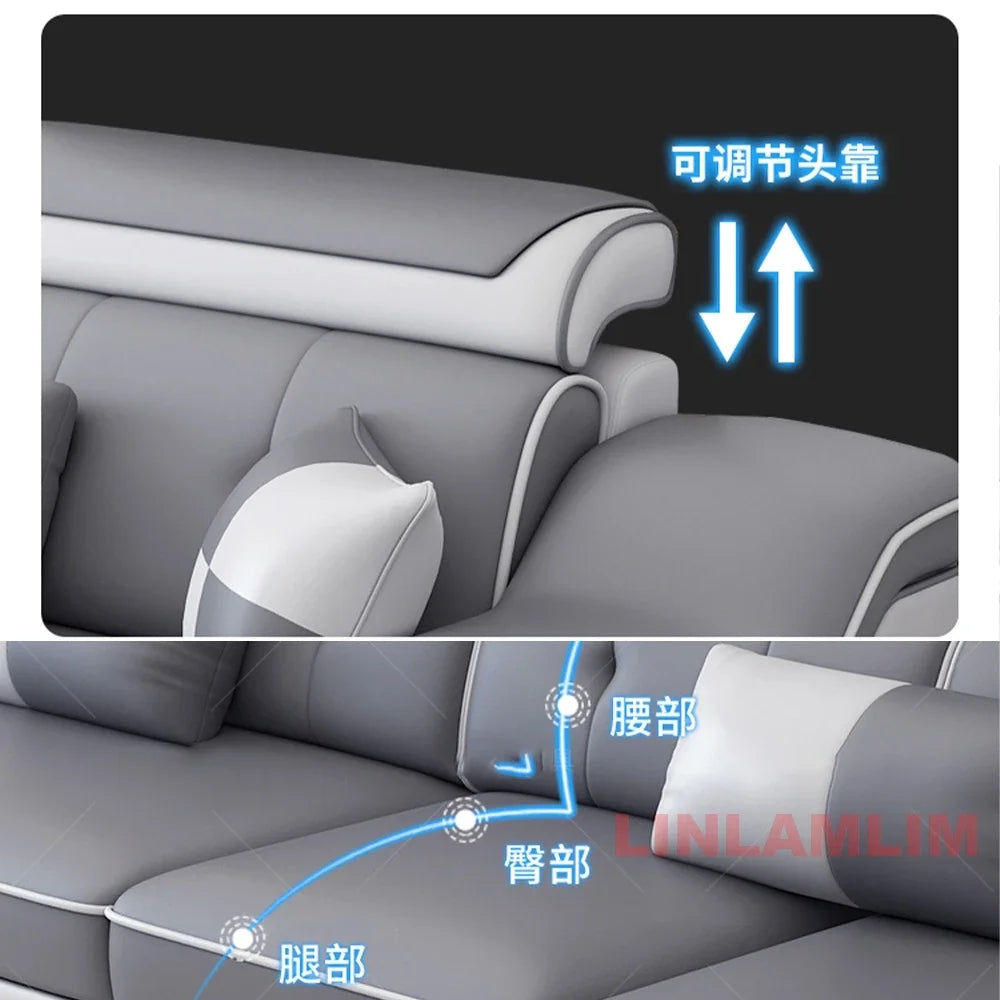 Modern Scientific Cloth Sectional Sofa Set