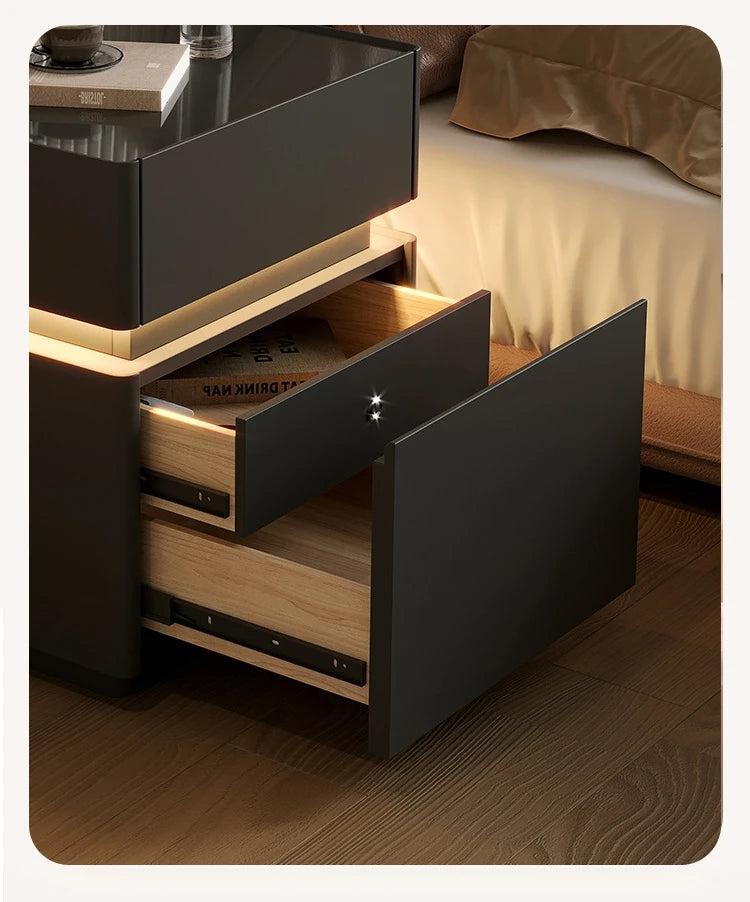 Minimalist Wooden Nightstand Luxury Modern
