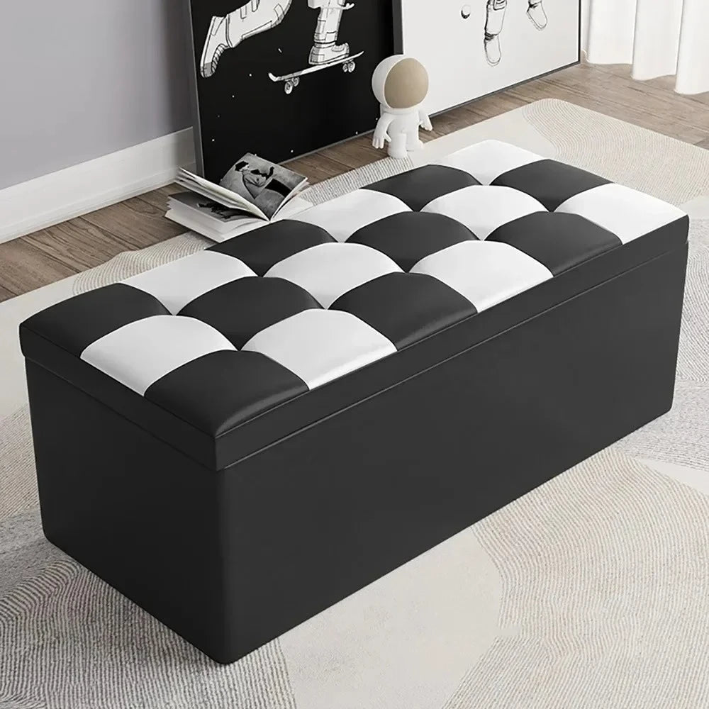 Living Room Shoe Changing Bench Stool Storage