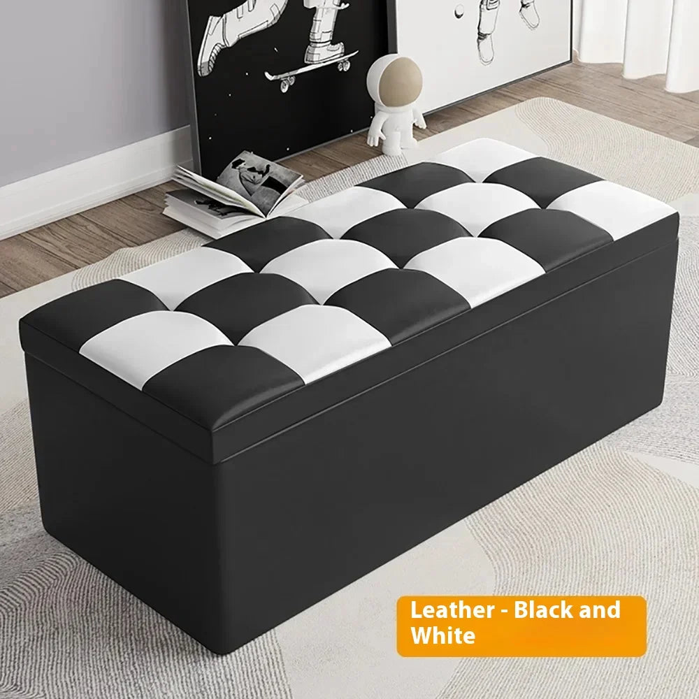 Living Room Shoe Changing Bench Stool Storage
