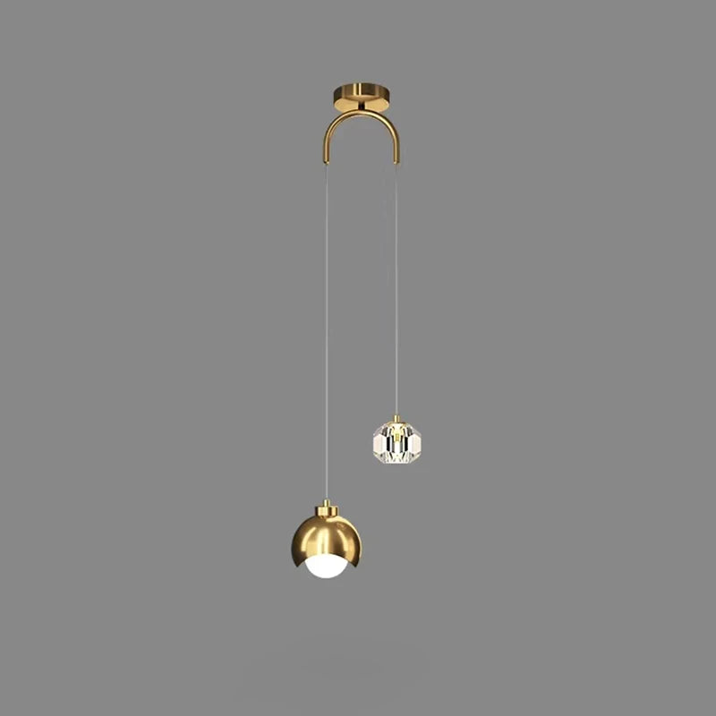 Modern Simple Crystal Pendant Light