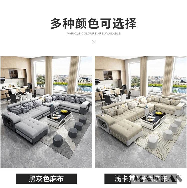 Linlamim Fabric Sofa Set Furniture Living Room