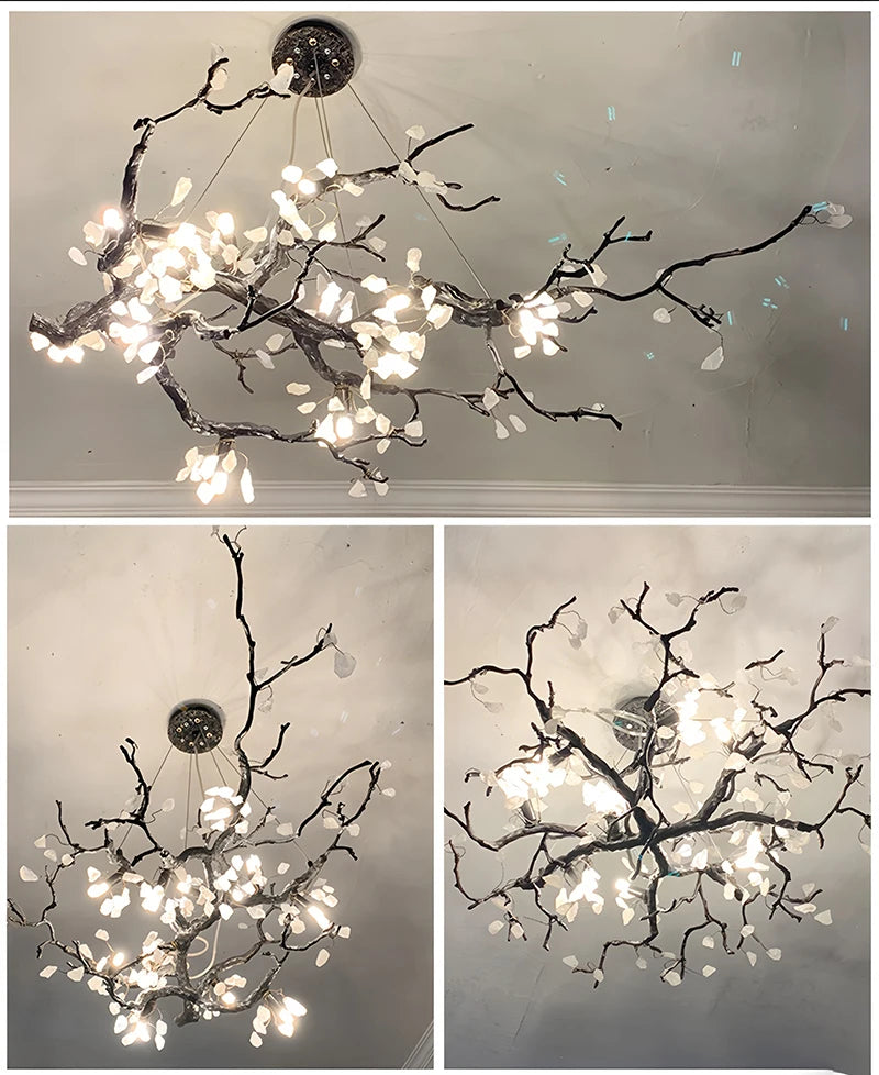 New All Copper LED Creative Branch Chandelier