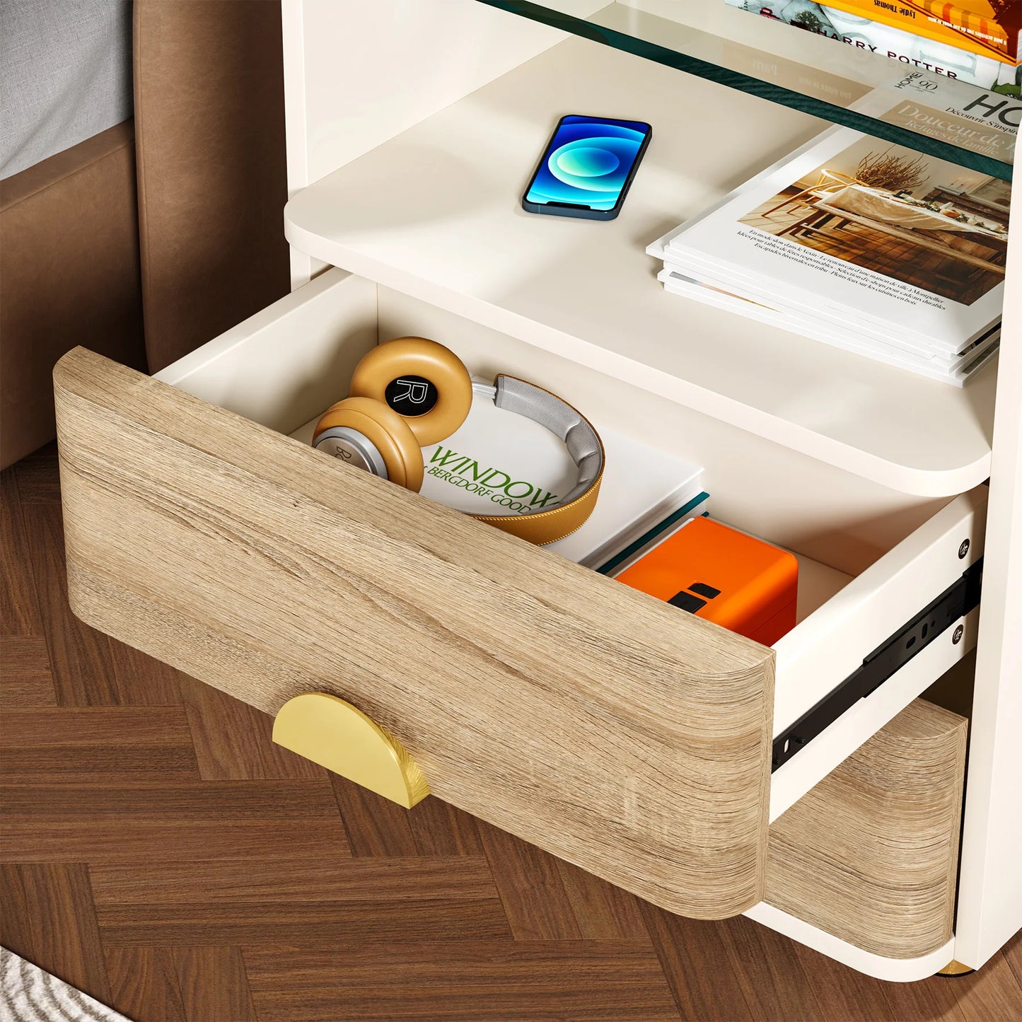 Nightstands, 2-Drawer Modern Night Stand