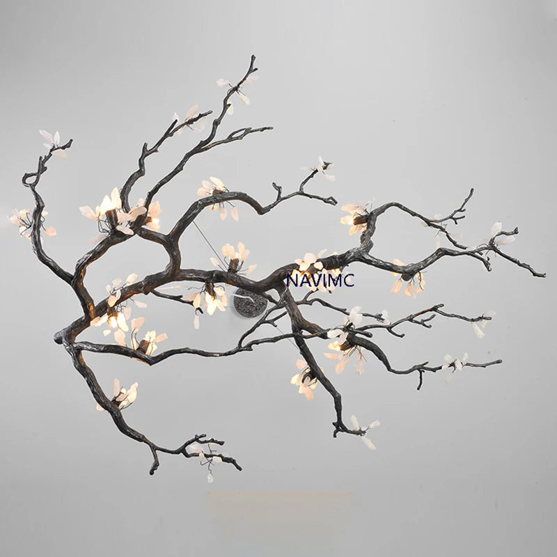 New All Copper LED Creative Branch Chandelier