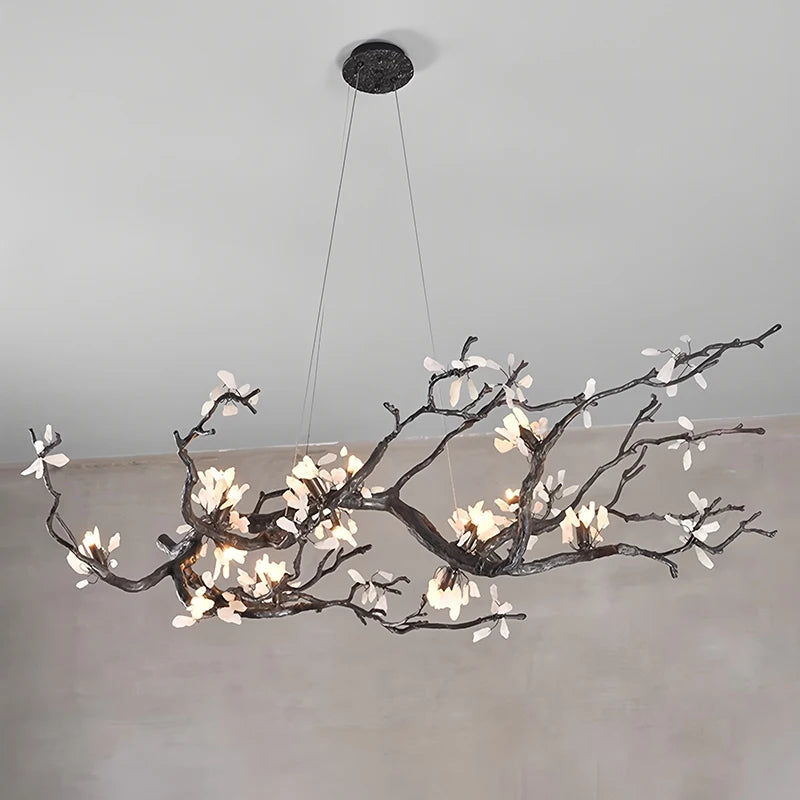 New All Copper LED Creative Branch Chandelier