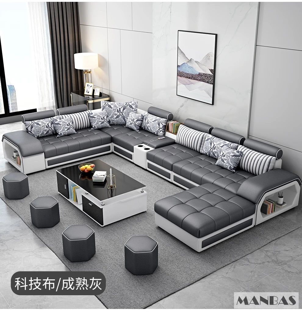Linlamim Fabric Sofa Set Furniture Living Room